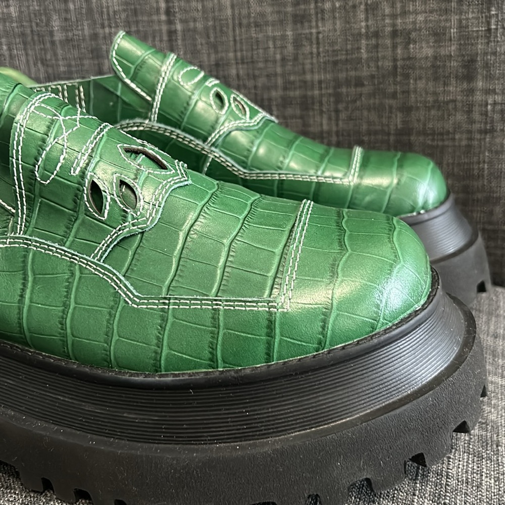 NEW Free People x Mutma Kylie Croc Loafers Size 9 - Picture 4 of 5